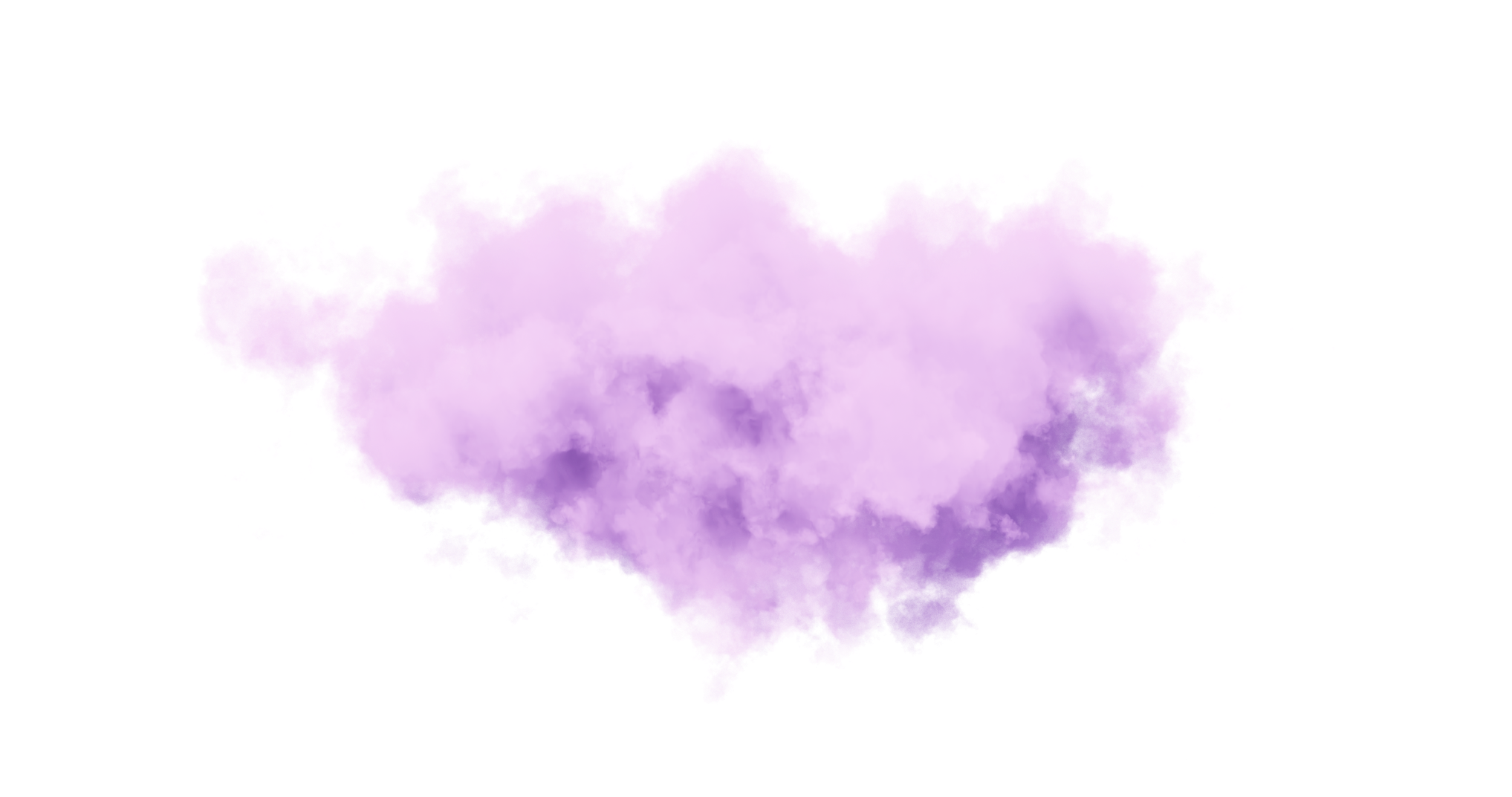 Purple cloud 3d rendering.